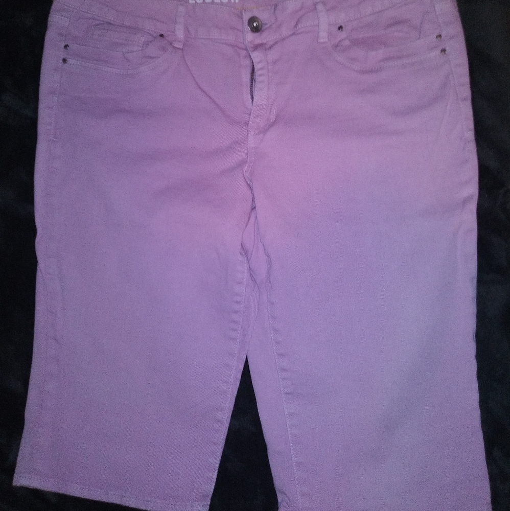 Ladies Bermuda denim shorts
